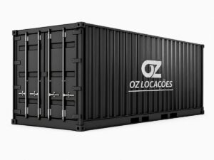 Container almoxarifado 6 metros para locação em obras em Maringá e região - OZ Locações